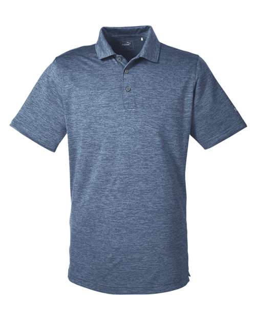 Puma Golf 596801 — Men's Icon Heather Polo — Peacoat