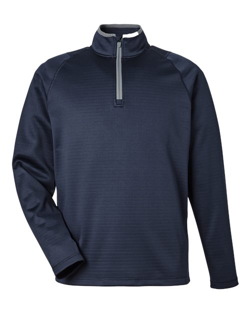 Puma Golf 631105 — Men's Waffle Fleece Quarter-Zip Pullover — Deep Navy
