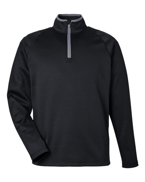Puma Golf 631105 — Men's Waffle Fleece Quarter-Zip Pullover — Puma Black