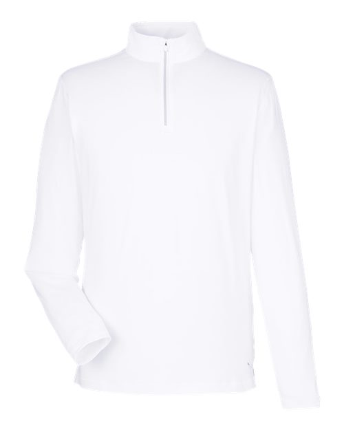 Puma Golf 539105 — Men's You-V Quarter-Zip Pullover — Bright White