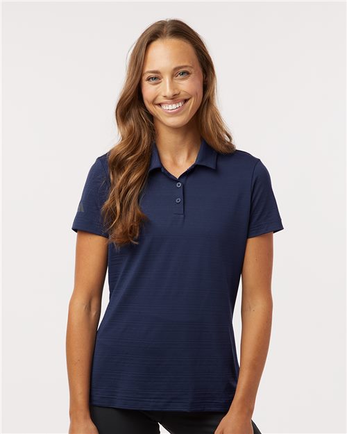 Adidas A707 — Women's Textured Stripe Polo — main view