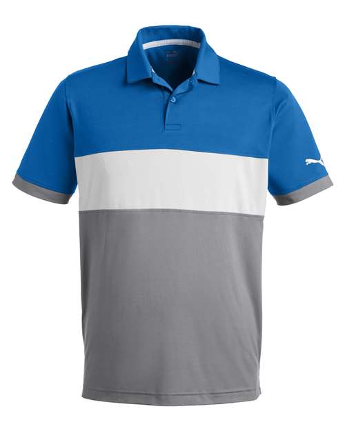 Puma Golf 538930 — Men's Cloudspun Highway Polo — Bright Cobalt/ High Rise