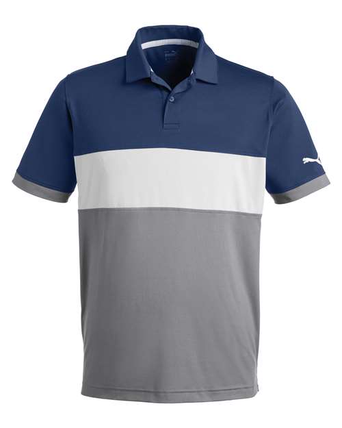 Puma Golf 538930 — Men's Cloudspun Highway Polo — Navy Blazer/ Quiet Shade