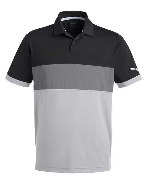 Puma Golf 538930 — Men's Cloudspun Highway Polo — Puma Black/ High Rise