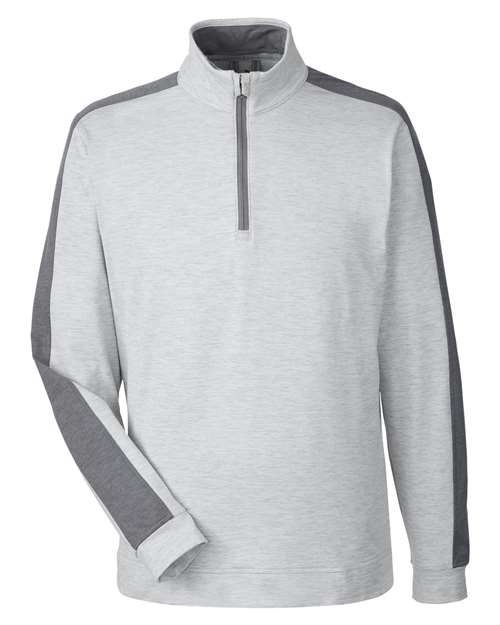 Puma Golf 599129 — Men's Cloudspun Quarter-Zip Pullover — High Rise Heather/ Quiet Shade