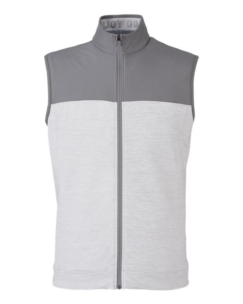 Puma Golf 537465 — Men's Cloudspun Colorblock Vest — Quiet Shade/ High Rise Heather