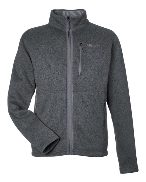 Marmot M16223 — Men's Drop Line Fleece Jacket — Steel Onyx Heather
