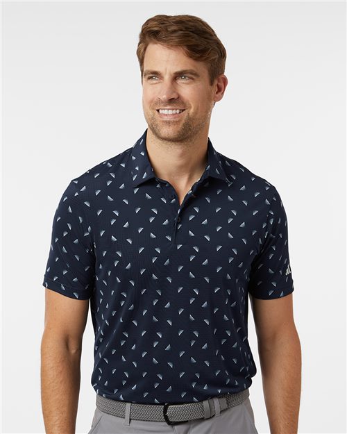 Adidas A2012 — Men's Ultimate365 Mesh Print Polo — main view