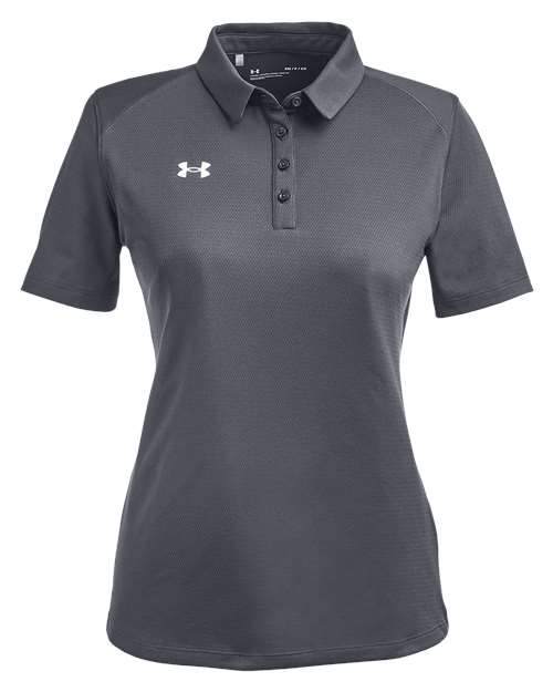 Under Armour 1370431 — Women's Tech™ Polo — CS Grey Light Heather/ White