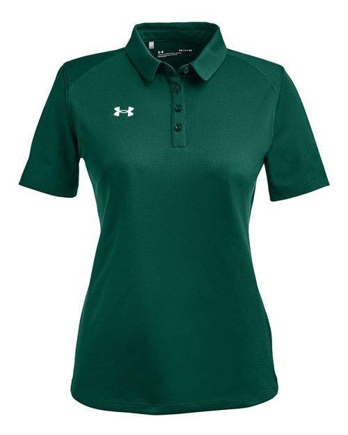 Under Armour 1370431 — Women's Tech™ Polo — Forest Green/ White