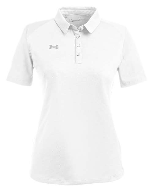 Under Armour 1370431 — Women's Tech™ Polo — White/ Mod Grey