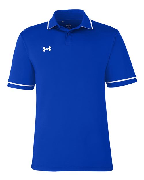 Under Armour 1376904 — Men's Tipped Teams Performance Polo — Royal/ White