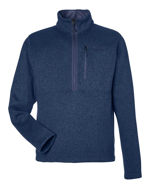 Marmot M16221 — Men's Drop Line Half-Zip Jacket — Arctic Navy Heather
