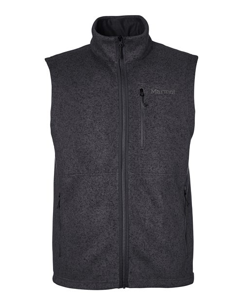 Marmot M16224 — Men's Drop Line Vest — Black Heather