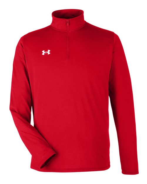 Under Armour 1376844 — Men's Team Tech™ Quarter-Zip Pullover — Red/ White