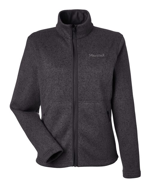 Marmot M16250 — Women's Drop Line Fleece Jacket — Black Heather