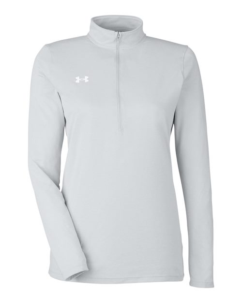Under Armour 1376862 — Women's Team Tech™ Half-Zip Pullover — Mod Grey Light Heather/ White