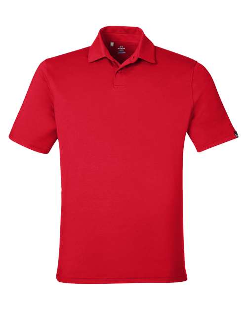 Under Armour 1383255 — Men's Recycled Polo — Red/ White