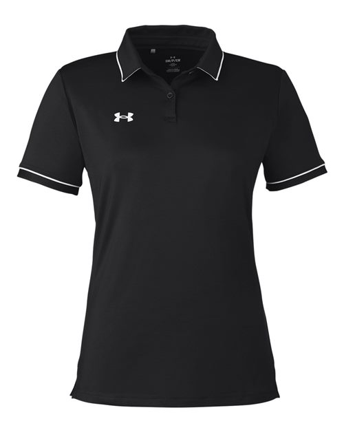 Under Armour 1376905 — Women's Tipped Teams Performance Polo — Black/ White