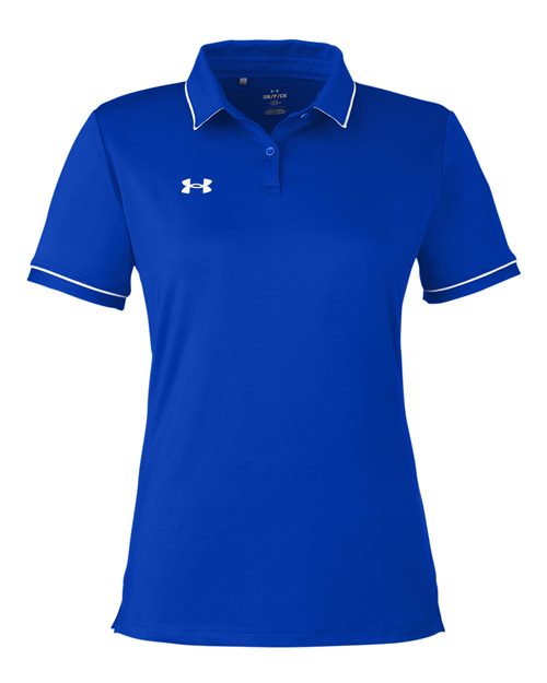 Under Armour 1376905 — Women's Tipped Teams Performance Polo — Royal/ White