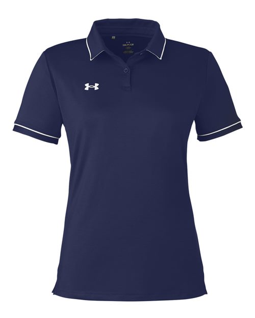 Under Armour 1376905 — Women's Tipped Teams Performance Polo — Midnight Navy/ White