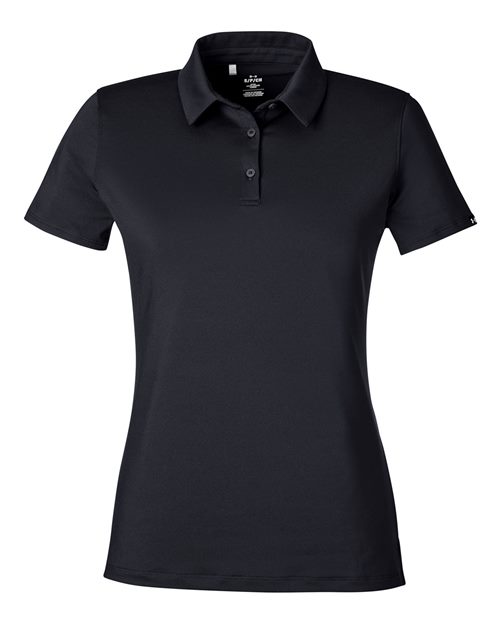Under Armour 1385910 — Women's Recycled Polo — Black/ White