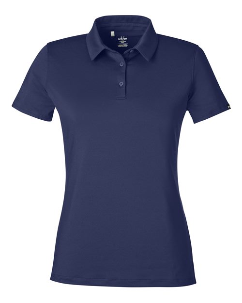 Under Armour 1385910 — Women's Recycled Polo — Midnight Navy/ White