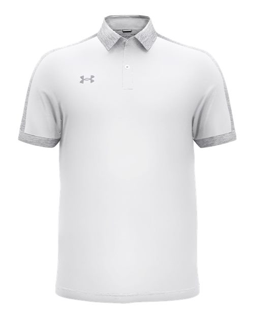 Under Armour 1376907 — Men's Trophy Level Polo — White/ Mod Grey