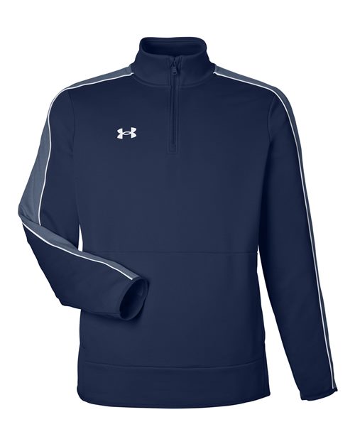 Under Armour 1383260 — Men's Command 2.0 Quarter-Zip Pullover — Midnight Navy/ White