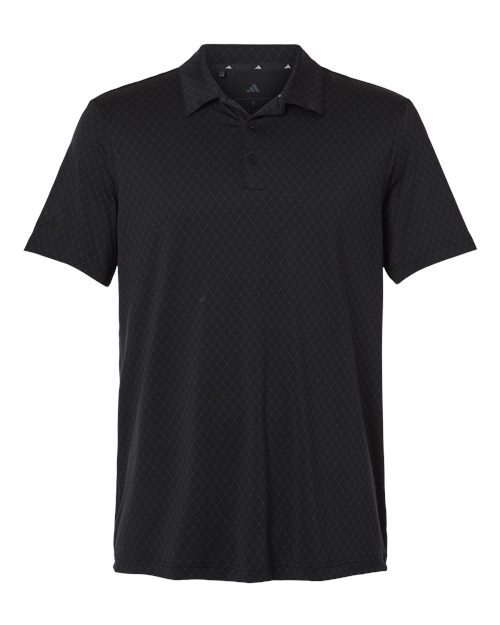 Adidas A716 — Men's 4-Way Stretch Printed Polo — Carbon