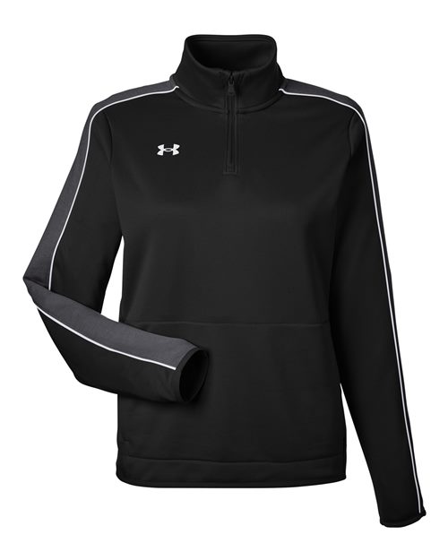 Under Armour 1383274 — Women's Command 2.0 Quarter-Zip Pullover — Black/ White