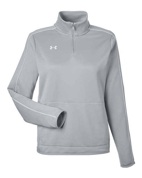 Under Armour 1383274 — Women's Command 2.0 Quarter-Zip Pullover — Mod Grey/ White