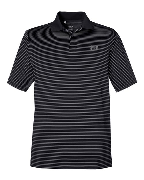 Under Armour 1377376 — Men's 3.0 Striped Perf Polo — Black_001