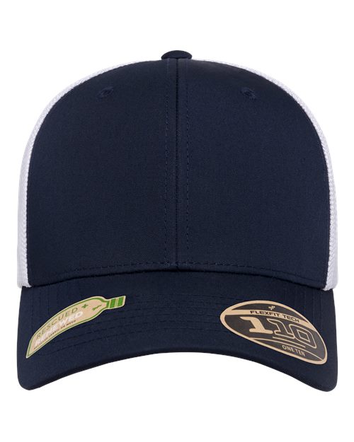 Flexfit 110R — 110® Recycled Mesh Cap — Navy/ White