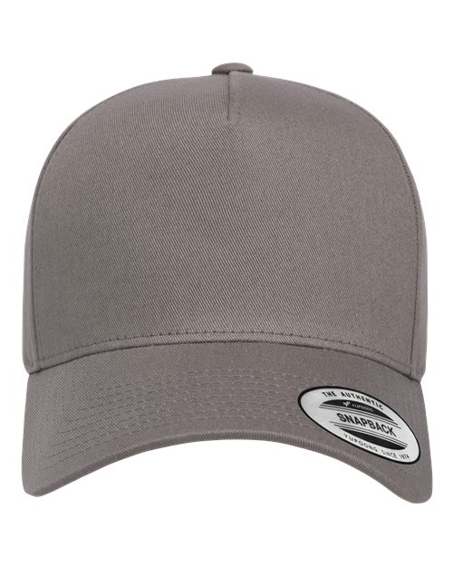 YP Classics 5079 — Retro Cotton Blend Snapback Cap — Grey