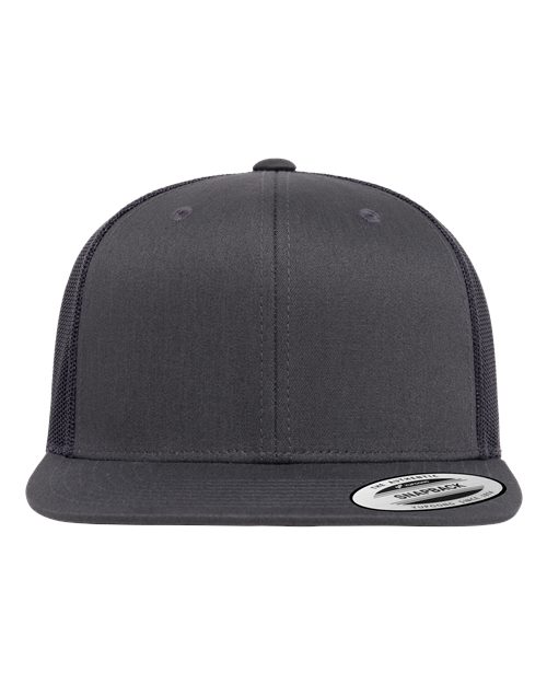 YP Classics 6609 — Retro High Profile Trucker Cap — Charcoal