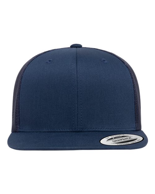 YP Classics 6609 — Retro High Profile Trucker Cap — Navy