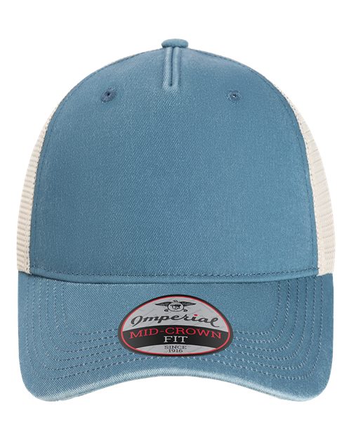 Imperial X240M — The Gambit Mesh Back Cap — Breaker Blue/ Stone