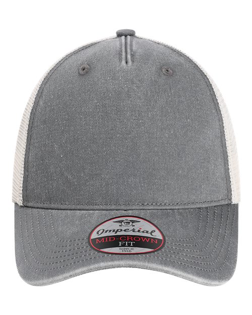 Imperial X240M — The Gambit Mesh Back Cap — Charcoal/ Stone