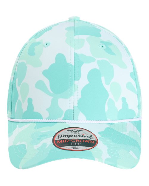 Imperial 5058 — The Outtasite Cap — Frog Skin Camo Aqua