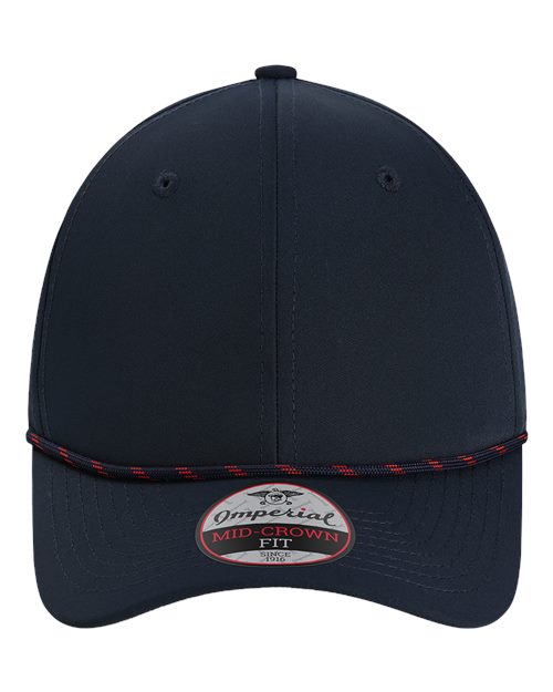 Imperial 7054 — The Wingman Cap — Navy/ Navy/ Red