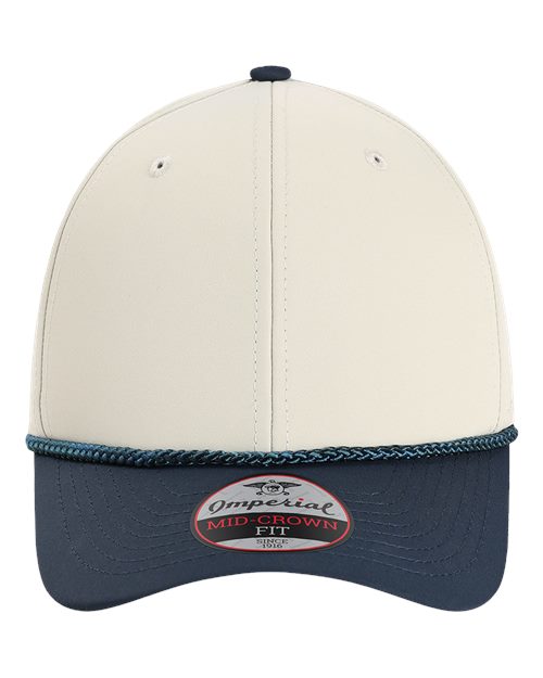 Imperial 7054 — The Wingman Cap — Putty/ Navy/ Navy