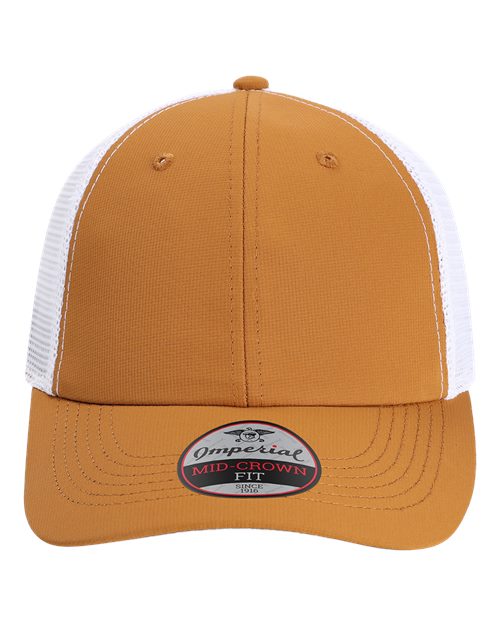 Imperial X210SM — The Original Sport Mesh Cap — Buckthorn Brown/ White