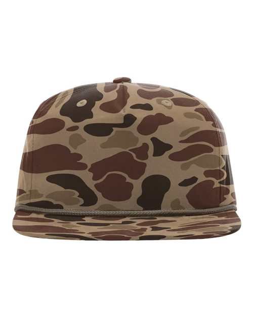 Richardson 256P — Printed Umpqua Gramps Cap — Bark Duck Camo/ Brown