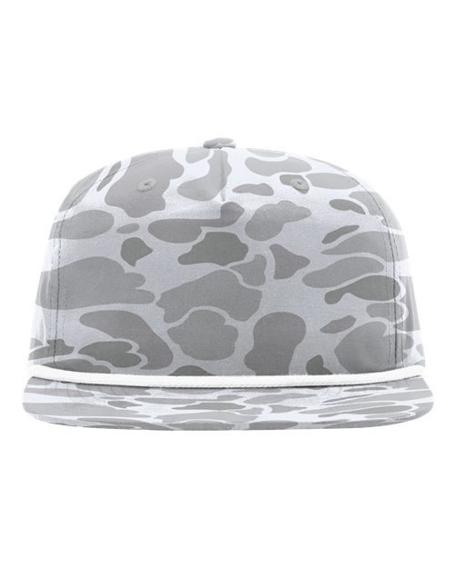 Richardson 256P — Printed Umpqua Gramps Cap — Blizzard Duck Camo/ White