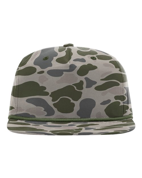Richardson 256P — Printed Umpqua Gramps Cap — Marsh Duck Camo/ Olive Green