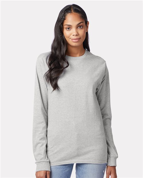 Hanes 5586 — Authentic Long Sleeve T-Shirt — main view