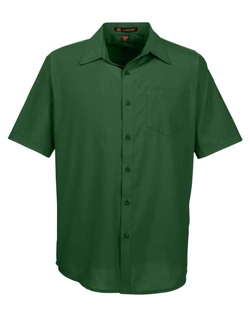 Harriton M610S — Men's Paradise Short Sleeve Performance Shirt — Palm Green