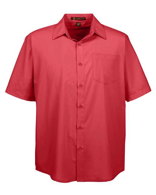 Harriton M610S — Men's Paradise Short Sleeve Performance Shirt — Parrot Red