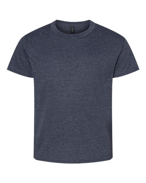 Gildan 3000B — Youth Light Cotton T-Shirt — Heather Navy